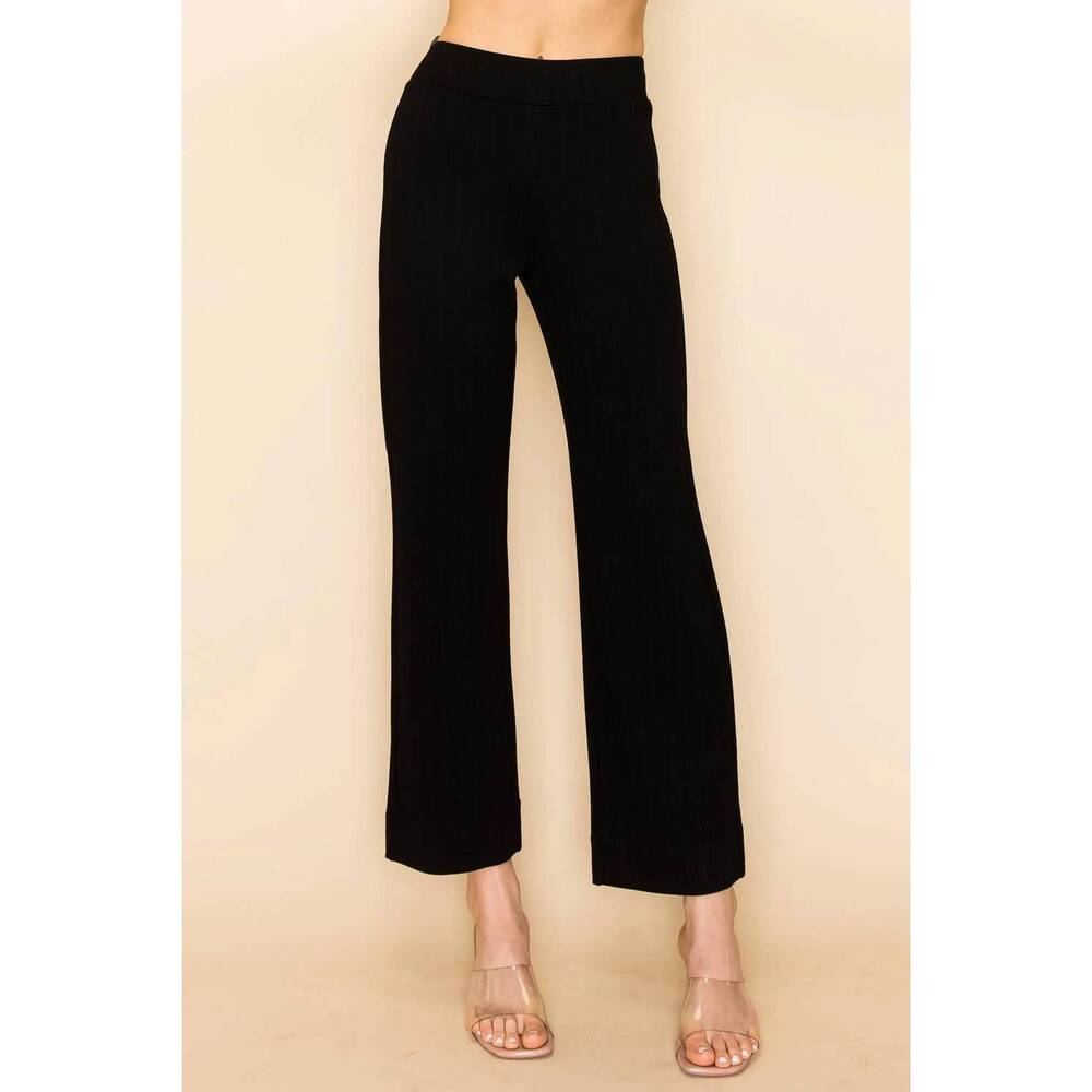 NEW URBAN DICTION straight leg ankle pants in black